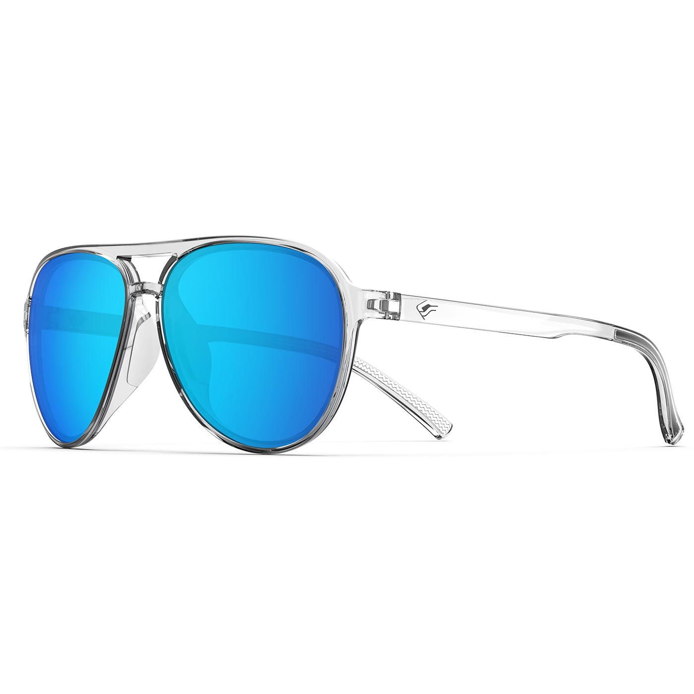 Crystal Sky Polarized Aviator Sunglasses for Men and Women - Lifetime Warranty - Perfect for Sports, Fishing, Boating, Beach, Golf & Driving 