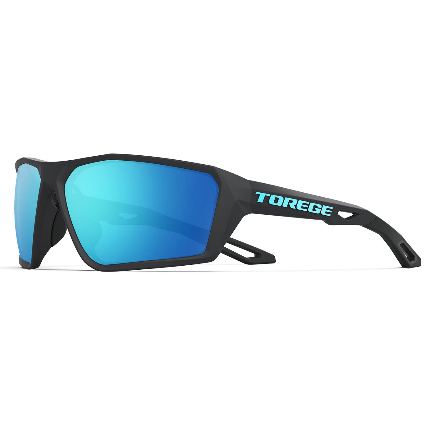 Blue Morpho Wraparound Sports Polarized Sunglasses With Lifetime Warranty -  Men & Women Flexible Frame Glasses for Cycling, Running, Driving, Fishing &  Mountaineering - Matte Black Frame & Sapphire Lens