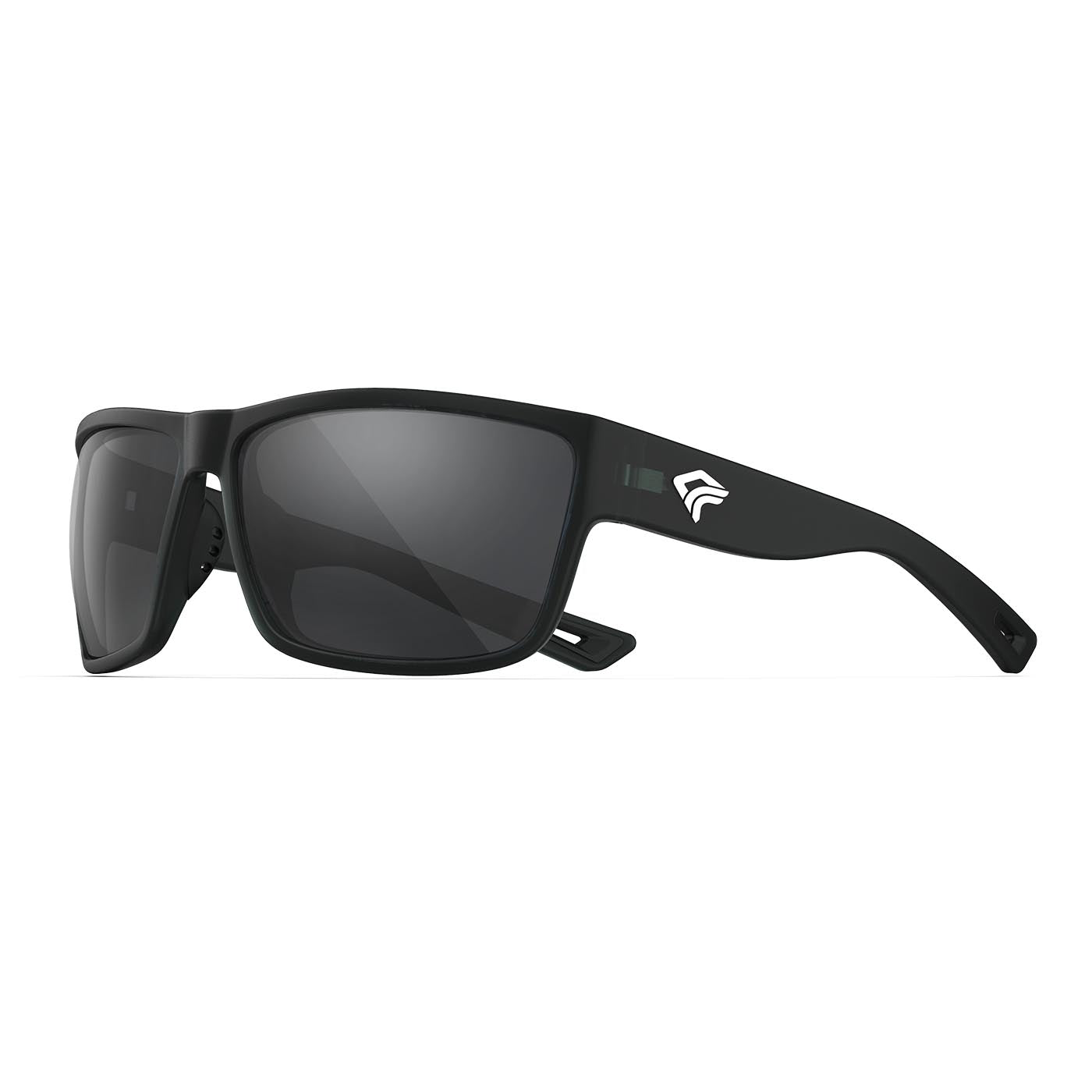 Romantic Polarized Sunglasses - Matte Black Frame & Black Mirror Lens