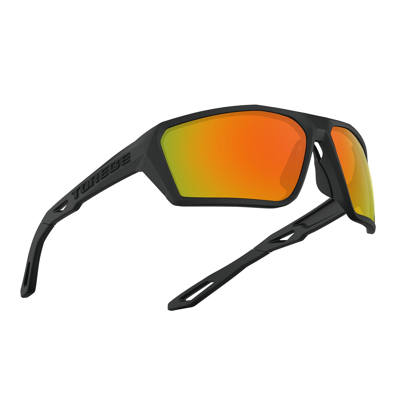 TOREGE Sports Polarized unisex Sunglasses for Fishing Cycling Running Golfing Sunglasses Durable Lens, Adult Unisex, Size: One size, Red