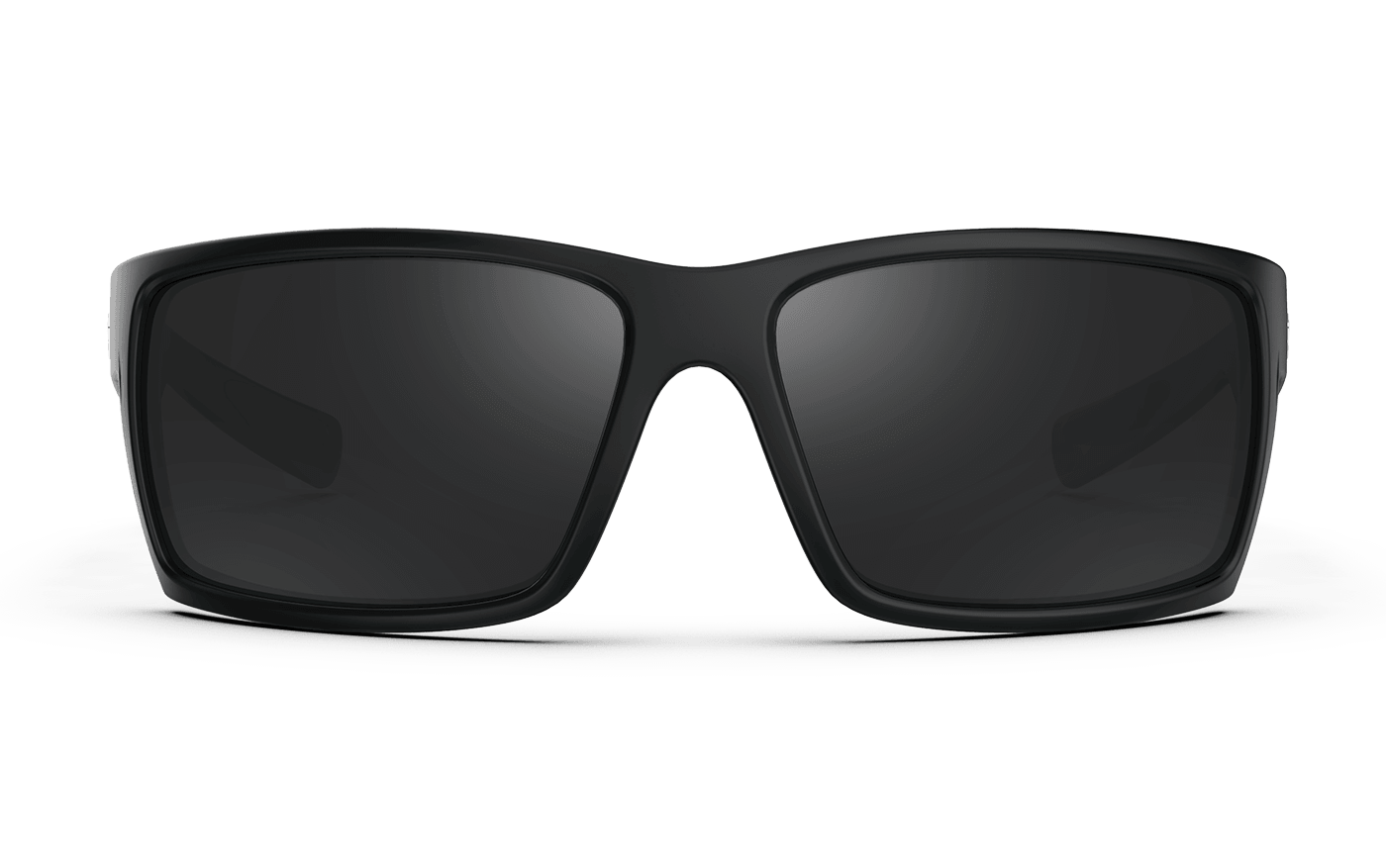 Black Sandstone Polarized Sunglasses - Black Frame & Black Lens - Front