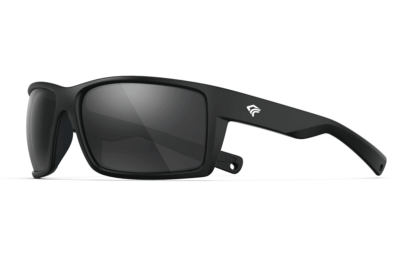 Black Sandstone Polarized Sunglasses - Black Frame & Black Lens - Quarter