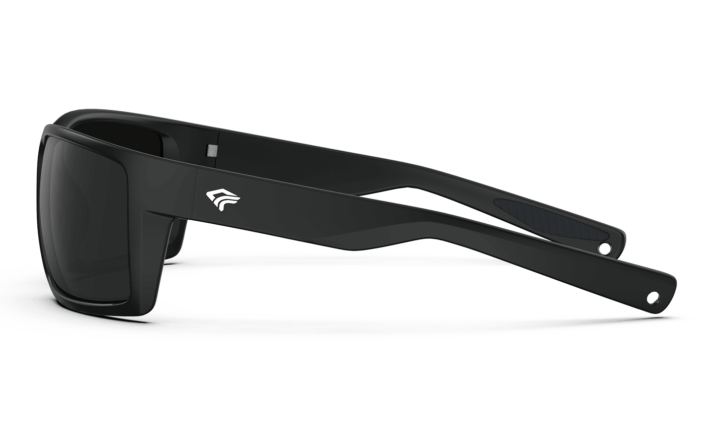 Black Sandstone Polarized Sunglasses - Black Frame &amp; Black Lens - Side